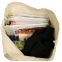 Organic Cotton Reusable Grocery Shopping Bags Large Machine Washable 18”W x 14.25”H (Pack of 4)