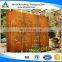 Decorative laser cuting rust corten steel garden screen art in landscape