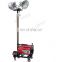 hand push mobile engineering light tower with 2/4 lamps gasoline/diesel engine pack light tower