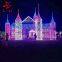outdoor arch door motif lighting Christmas holiday decoration