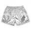 Gold metal color Kids pants Popular wholesale kids pants shiny kids short pants fit for 0-2T baby wear