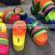 RAINBOW COLOR WOMEN HIGH HEEL SANDALS WITH DIAMOND LADY SUMMER RHINESTONE HIGH HEEL SLIPPERS SANDALS