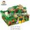 Large castle style ,Eco-friendly kids paradise indoor playground with slide