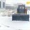 agricultural machine skidsteer with earth bucket with teeth