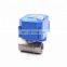 CWX25S 5v 3.6v 12v 24v 110v 220v DN15 DN20  2 way brass ss304 mini electric motorized water ball valve for water irrigation