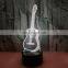 Custom 3D Acrylic LED Lamps Night Light Guitar Table Lamp 7 Colors Novelty Gift