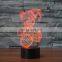 Christmas Decorative Bear Smart Led Night Light 3D Effect Lamp