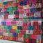 Indian Old Patola Kantha Quilted Patchwork Throws Bedspreads Handmade Throws Tapestery
