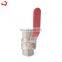 JD-4006 high quality lockable full welded water  mini ball valve