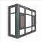 Fashion beautiful Home Door Supplier Aluminium alloy Frame double Glass Windows with Fly Screen