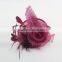 Wedding Design Red Sinamay Base Bridal Fascinator Headband