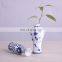Chinese antique blue-and-white fine pattern ceramic flower vases