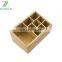 Classic Bamboo Desktop Organizer Cosmetics Storage Box Make Up Organizer