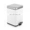 Elegant design household powder coating square pedal bin 3L 5L waste bin bathroom waste bin