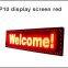 320*160mm 32*16pixels P10 led module red color for single red color P10 led message display led sign