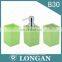 Longan Plastic Soap Dish Green Toothbrush Holder 500Ml Pet Detergent Bulk Plastic Soap Pump Spray Bottle For Bathroom 4 Sets