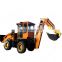 Multi purpose farm mini tractor backhoe front end loader for sale