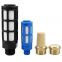 Blue/Black PSL series air compressor muffler Plastic Pneumatic exhaust silencer