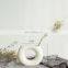 Drop Shipping Modern Decorative Handmade Art Porcelain Matte White Ceramic Pot Irregular Flower Vase Nordic INS Style