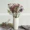 Modern Decorative Handmade Art Porcelain Matte White Ceramic Pot Irregular Flower Vase Nordic INS Style
