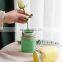 New Design Wholesale Wedding Home Decorative Creative Normal Size Round macaron Yellow Glass Pot Flower Vase