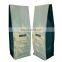 Custom Printing Biodegradable Kraft Paper Stand Up Pouch Resealable Flat Bottom Coffee Bean Packaging Bag With One Way Valve
