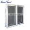 hurricane resistance fire prevention awning window double chain winder Security Shutters Tempered Glass Hung Window