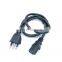 Guangzhou italian standard C 13 end  3 prong power cable extension cord computer power cord cables