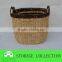 Set of 3 Oval Water Hyacinth Woven Laundry Basket With Handle