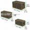 100% nature Household Natural Woven Seagrass Storage Baskets with Lid Set of 3 multiuse Decor Storage Basket Wholesale