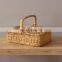 Hot Sale Wicker Rattan Picnic Fruits Basket with Handle, Wicker Basket for Home Organizing Wholesale made in Vietnam