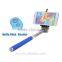 2015 hot sale products selfie stick with bluetooth shutter button monopod selfie stick