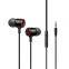 Mobile phone wire-controlled earphone metal bass noise reduction computer wired earphone in-ear game earphone Android wholesale