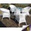 Aluminum patio garden table set leisure plastic rattan outdoor furniture