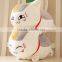 wholesale high quality low price funny cat shape plush soft stuffed pillow