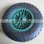 plastic rim pu foam wheel, flat free tire 4.80/4.00-8