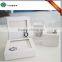 Custom white gift jewelry display box with clear PVC window