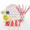 Supplier Of Red Striped Dinner Paper Sets