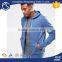 Wholesale thin fleece dyed for man design blue oem service zipper own factory best selling plain slim fit hoodies