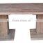 New design black MDF top and OAK legs dining table