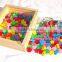 promotional discount wooden bead toy set OEM intelligent colorful DIY bead toys EZ3005