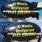 Inflatable helium blimp with two sides logo