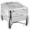 Stainless steel roll top chafing dish, chafing dish burner
