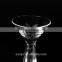 Blowning clear martini glass with heavy thick stem