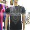 2016 Custom dashiki men longline cotton men t shirt side zip