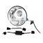 "Wholesale"7" Round LED Head lamp 48W Car Led Headlights H4 H13 for Jee-p Wrangler Toyota Harley Lan-dRover, Defende-r