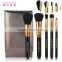 New product double-color Synthetic hair silver bag 5pcs gift makeup brush set