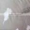 2016 new design light grey floral feather printing embroidery combination duvet cover sets
