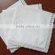 White cotton woman handkerchief with lace edge