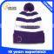 100% Acrylic Custom Beanie Hat Fashion Pom-Pom Knitted Beanie Hat